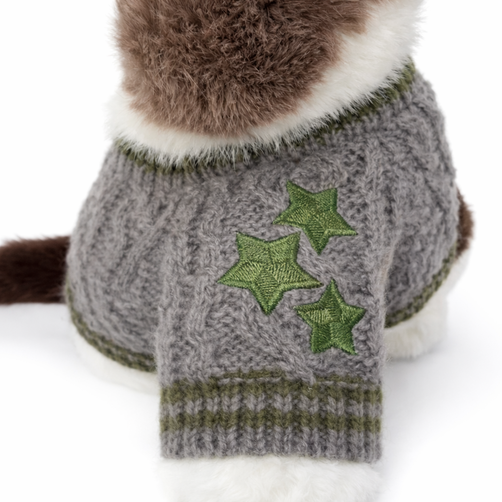 Grey Holiday Benji Plushie